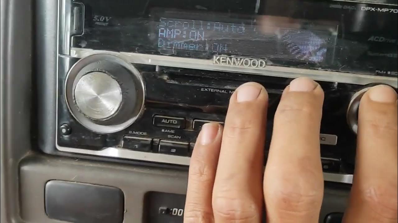 cara setting jam dan tanggal pada Kenwood DPXMP7090U. how set adjust