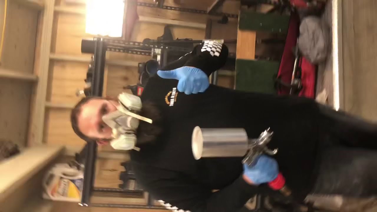 Custom DIY rainbow flake paint job