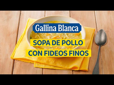 Sopa de pollo con fideos finos - Gallina Blanca