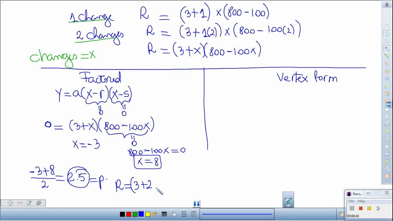 Revenue problem - YouTube