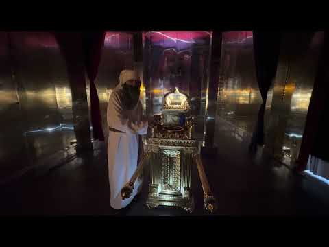 A view of the holy place into the holy of holies of the Tabernacle of Moses. #tabernacle #holyplace