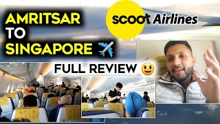 Amritsar To Singapore Flight ✈️ | Singapore Immigration | Scoot Airlines Review | Singapore Vlogs
