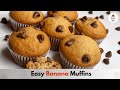 How to make banana and chocolate chip muffins