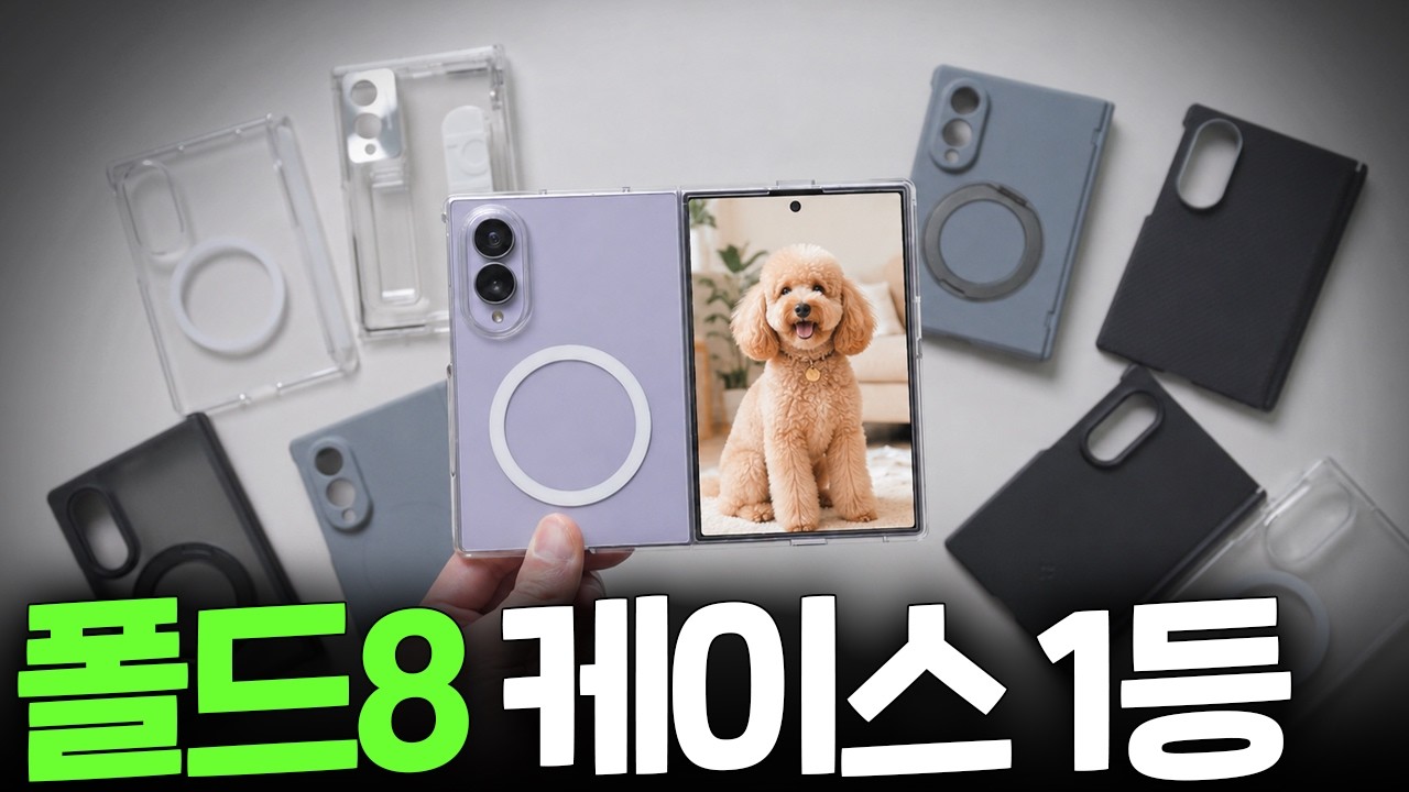 갤럭시 폴드8 케이스 30만원어치 사봤습니다. 폴드8 케이스 뭐 살지 정해드립니다.