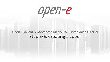 Setting up Open-E JovianDSS Advanced Metro HA Cluster  - step 5/6 Creating a zpool