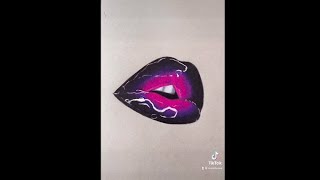 How to draw glossy lips  #shorts