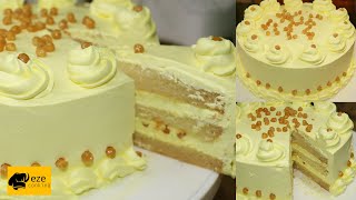 कढ़ाई मे Butterscotch Cake बनाने की विधि || Bakery style soft sponge Butterscotch cake at home