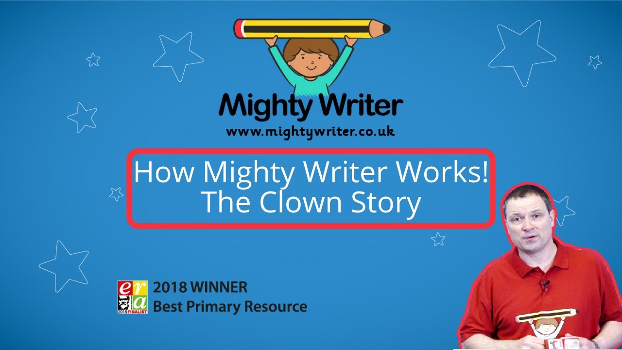 How Mighty Writer Works Clown story YouTube