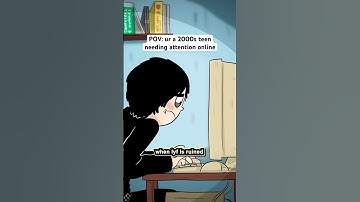 Emo teen survival guide 🖤 part 2 #emo #comedy #animation #2000s #y2k #mother #shorts #nostalgia