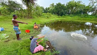Fishing Video Great Experience Of Fishing With Women In The Village Pond
