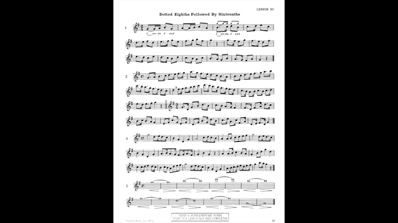 Rubank Elementary Method for Clarinet: Lesson 30 - YouTube
