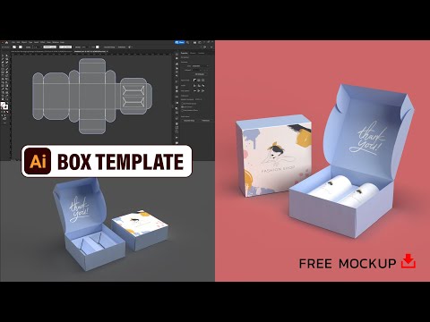 How to Box Template Design in Adobe Illustrator CC 2022