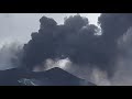 La Palma: Ash Eruption on December 4, 2021. Seen from Tacande Abajo.