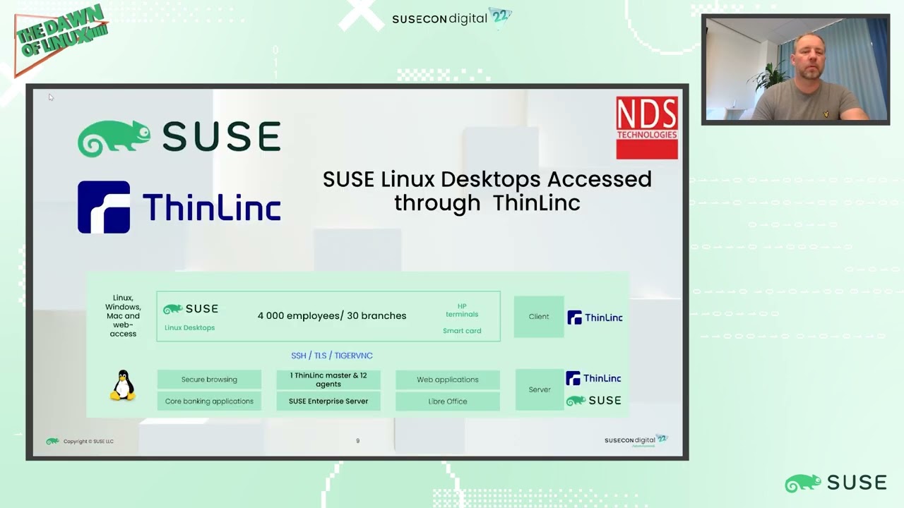 How we provisioned 4000 scalable secure remote SUSE Linux Desktops to 300 bank branches