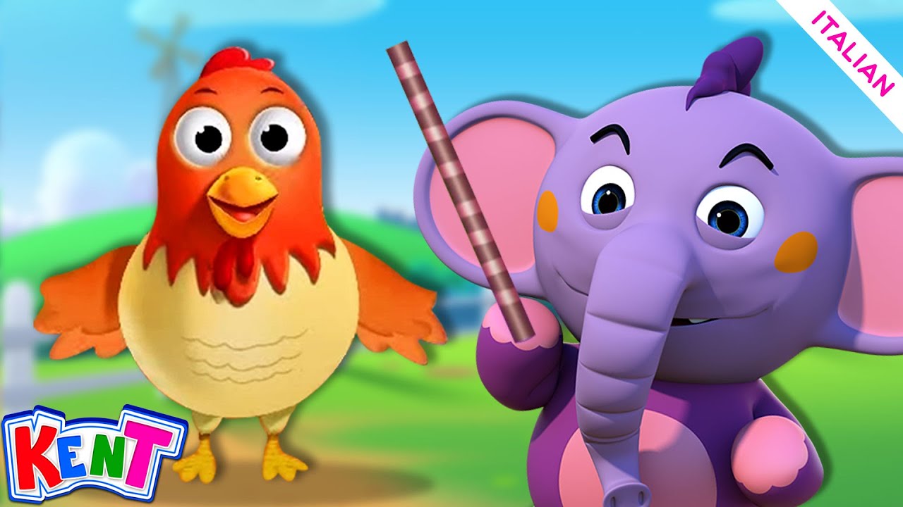 Kent elefante Italiano | Imparare Le Professioni | Canzoni Per Bambini | Cartoni Animati