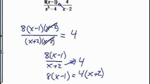 Solving Rational Equations by Cross Multiplying