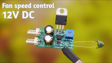 Simple 12v DC Automatic Fan Speed Control Based on Temperature | cbz project