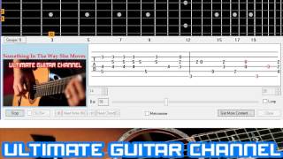 Video thumbnail of "[Guitar Solo Tab] Something In The Way She Moves (The Beatles)"