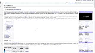 Reads Wikipedia Pages Episode #2: Black Mirror