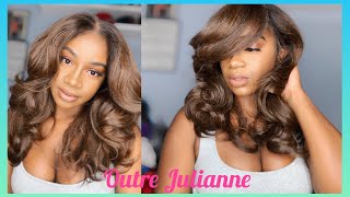 I think I might wife her! Outre Lace Front Wig Perfect Hairline Lace Wig Julianne - DR2/CHOSWI