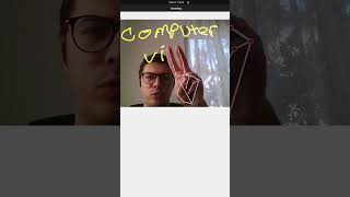 Draw on Screen Using Hand Tracking #shorts #ComputerVision #AI #opencv #mediapipe