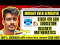LIVE🛑How to Clear MAKAUT 4th Sem Discrete Maths in 7 Days!🔥(Don't Panic)❌#makaut #makautsemester