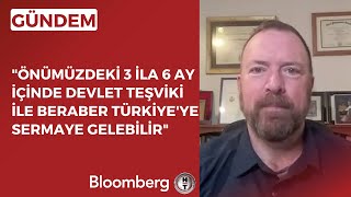 Richard Outzen Önümüzdeki 3 Ila 6 Ay İçinde Devlet Teşviki Ile Beraber Türkiyeye Sermaye Gelebilir