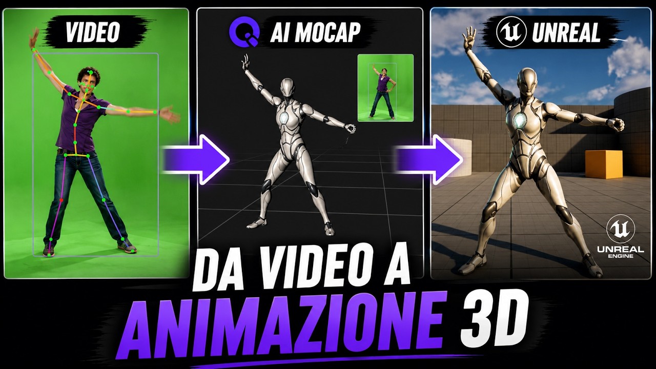 Da Video ad Animazione 3D: Motion Capture AI con QuickMagic (Tutorial ...
