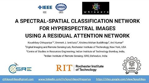 WHISPERS 2023: SPECTRAL-SPATIAL CLASSIFICATION NETWORK USING A RESIDUAL ATTENTION NETWORK