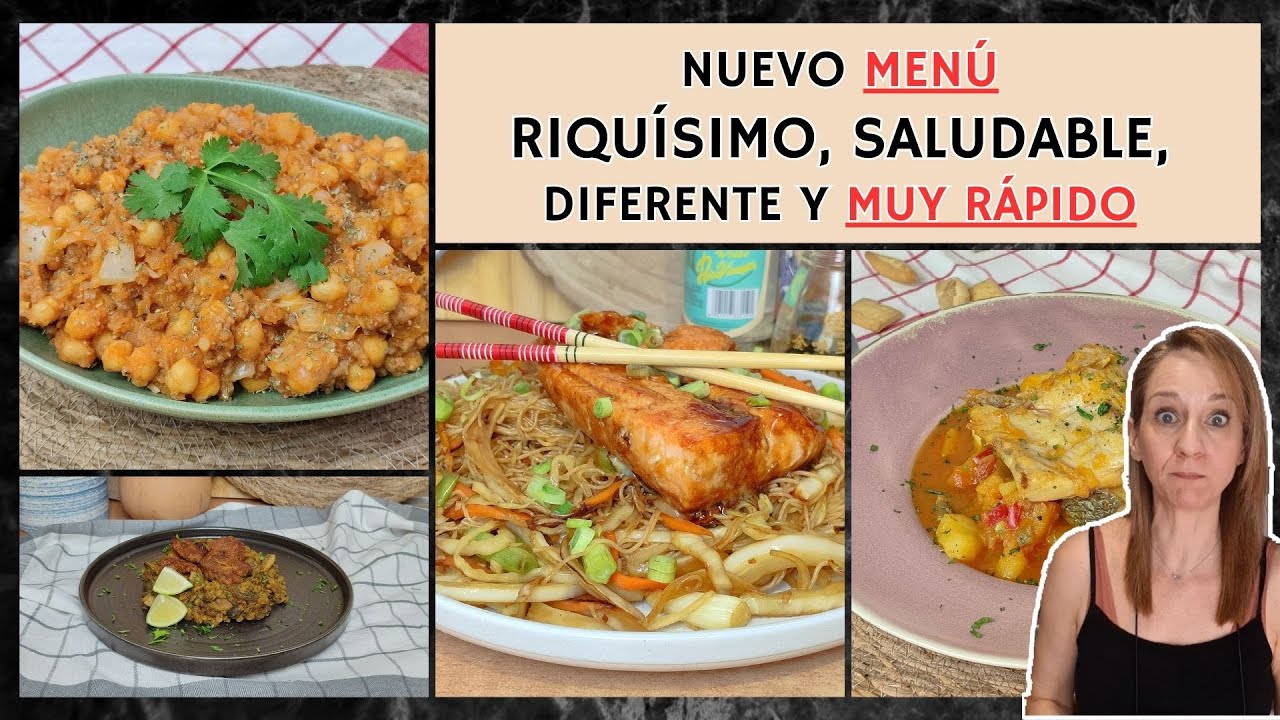 MENÚ para TODA LA SEMANA. Recetas DIFERENTES, Saludables y MUY RÁPIDAS ⚡