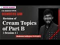 Revision of Cream Topics of Part B || Session 3 || Securities Law || Shubhamm Sukhlecha