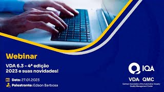 Webinar VDA 6.3 4ª edição 2023 e suas novidades!