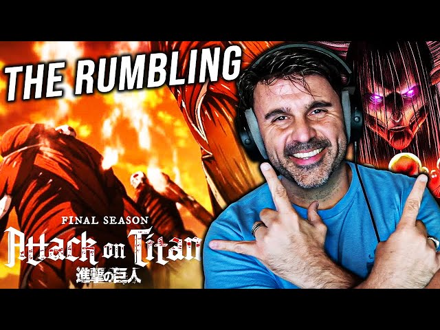 MUSIC DIRECTOR REACTS | Attack on Titan - THE RUMBLING (SiM) class=