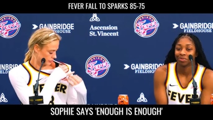 Sophie Cunningham Sends 7-Word Message on Missed Elbow to Head Foul in Fever Win - YouTube
