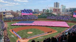 National Anthem: Chicago Cubs Home Opener Wrigley Field 2018-04-10 vs. Pittsburgh Pirates