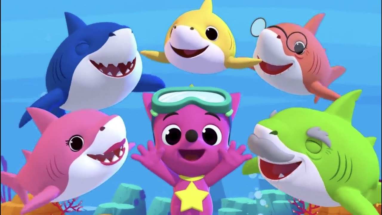 Baby shark different versions and games - Pinkfong sing and dance animal songs - Educational app