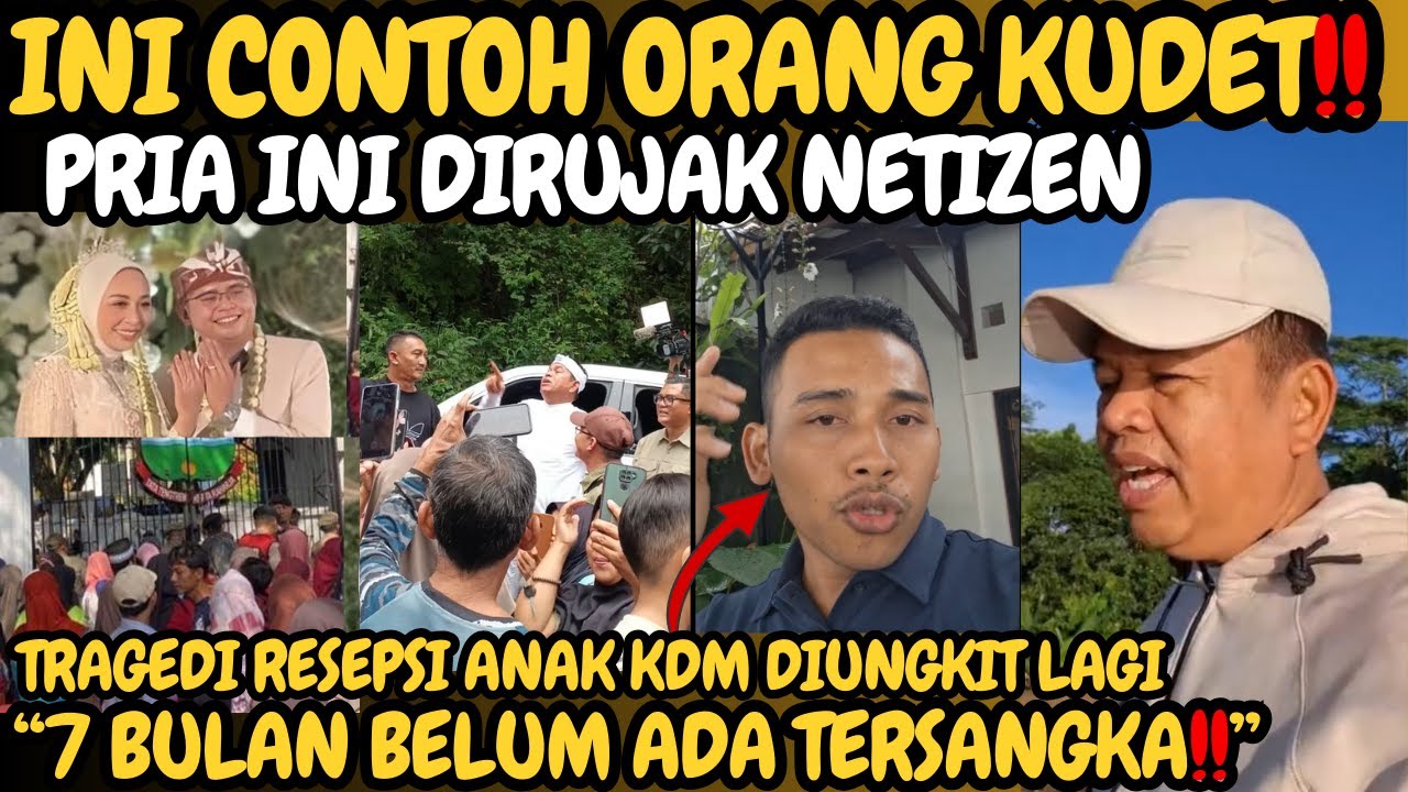 Ungkit lagi Tragedi Resepsi Anak DEDI MULYADI, Pria ini dirujak netizen: "Contoh Pria Kudet" - KDM