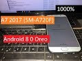 How To Bypass Samsung A7 2017 SM-A720F FRP Google Account 1000% 2018 Security Level Android 8 0 Oreo