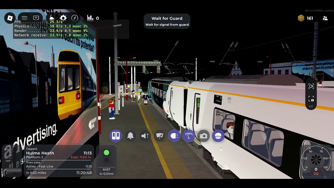 Roblox BRitish Railway Norrington TMD to Avonhill as an Intercity 807