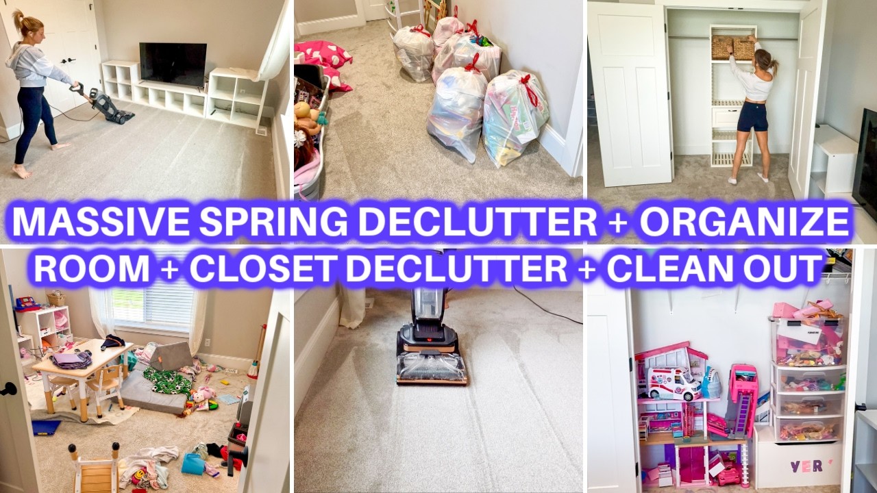 EXTREME SPRING DECLUTTER ORGANIZE + CLEAN WITH ME CLEANING MOTIVATION ...