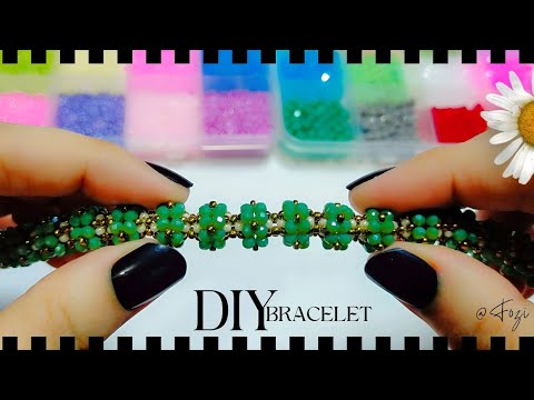 Make A Stunning DIY Green Crystal Beaded Bracelet