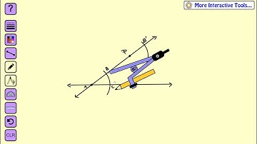Construct a line parallel to a given line through a given point - How To Geometry