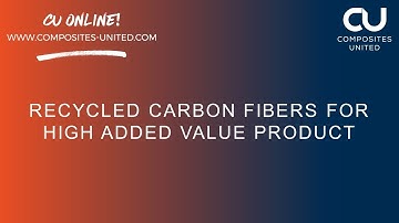 Recycled carbon fibers for high added value product