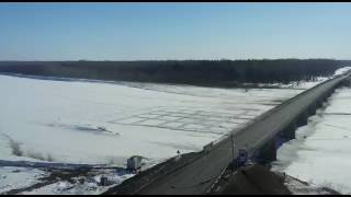 Подрыв льда на реке Чумыш