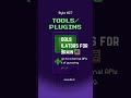 Lesson 27: What are Tools / Plugins?