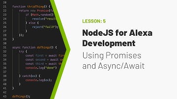 NodeJS for Building Alexa Skills - Video #5: Using Promises, async & await