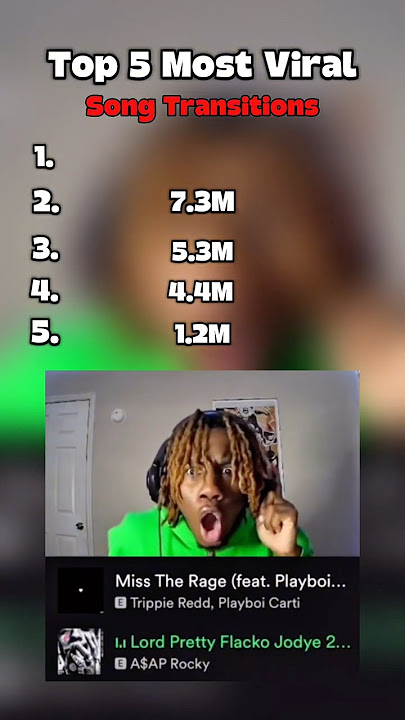 Top 5 MOST VIRAL Song Transitions #clips #songs #music #top5 #viralvideo #rank