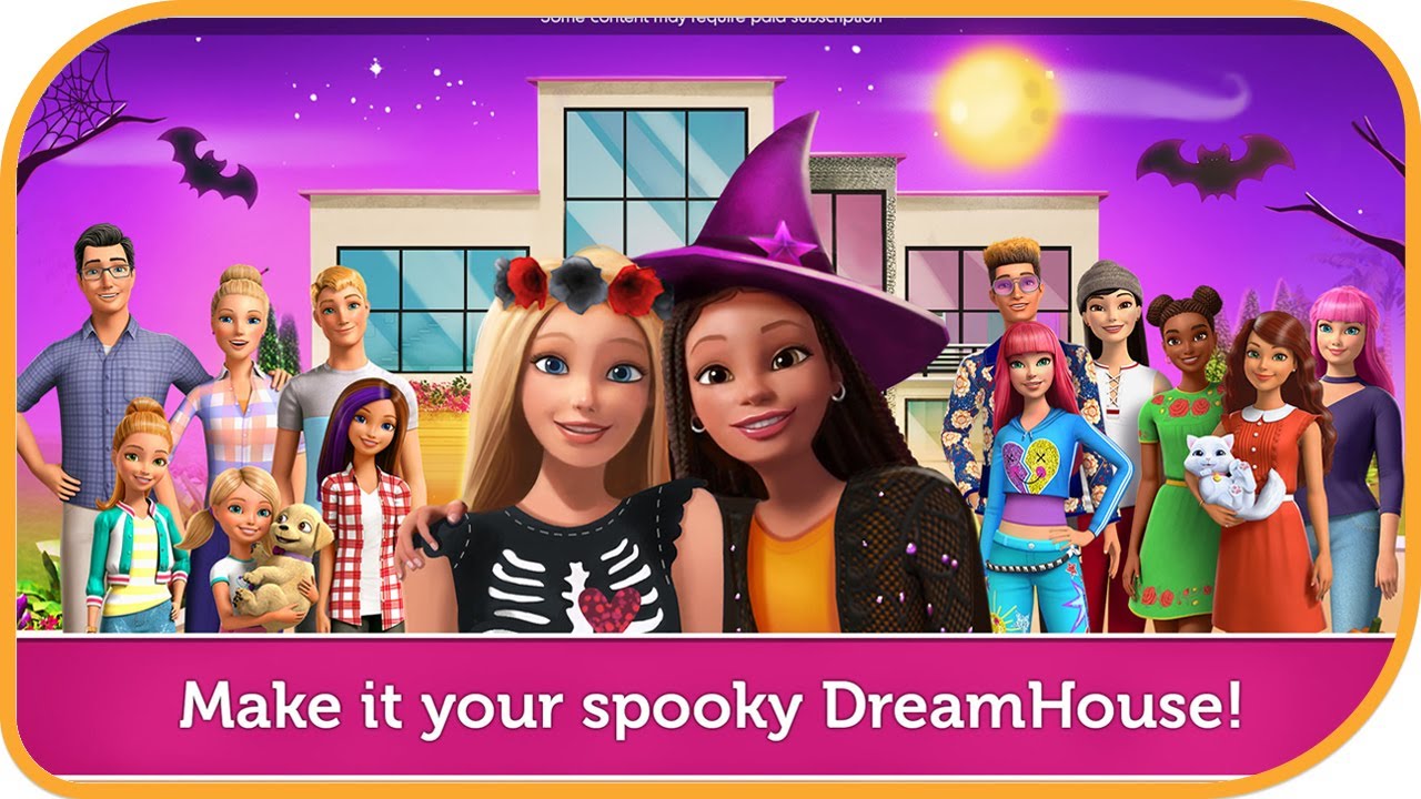 Barbie Dreamhouse Adventures Part 7 - Funny Costumes, Halloween Hunt &  Spooky Decorations Kids Games 