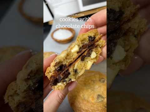 Chocolate Chip Cookies 🍪 #asmr #baking #cookies #recipe #chocolatechipcookies #bakingrecipes