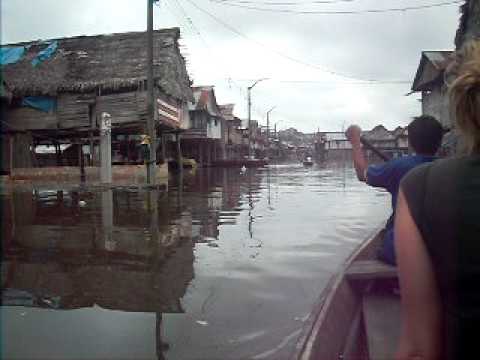 Shanty town on the Amazon - Belen, Iquitos (Peru)